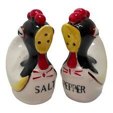 Vintage Chicken Rooster Birds Animals Japan 7081 Salt and Pepper Shakers picture