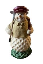 TJ's Christmas Resin Snowman Golfer - Mitchell Import Company picture