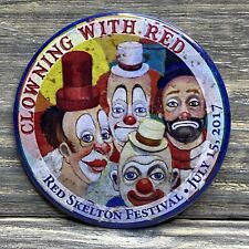 Red Skelton July 15, 2017 Clowning With Red Round Button Pin Clowns 3