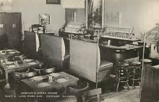 Postcard Chicago IL Morton's Steak House Restaurant Interior Mid-Century Unpostd picture