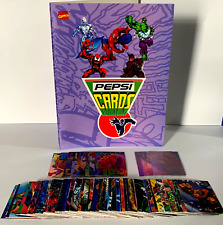 1995 Marvel Pepsicards Reprint - Binder + Cards Full Set 113/113 Prims Variant 2 picture