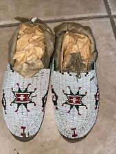 Native American Indian North Tribes Mocassins . Museum Piece picture