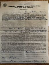 Buddy Knox Signed Original Music Contract Myron Lee & The Caddies - 1962 Canada picture