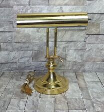 Vintage Brass Bankers Desk Adjustable Lamp Art Deco Style Underwriters Lab  picture