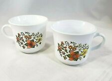Lot of 2 Corelle by Corning Mugs Cups Coffee Tea Vintage Floral Indian  Summer picture