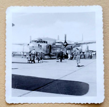 WWII Era Soldiers in Uniform Fighter Military Transport Plane Visitor Day Photo picture