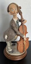Giuseppe Armani Capodimonte MAN PLAYING CELLO Figurine Music Orchestra Symphony picture