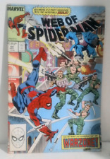 GREAT FIND Vintage Web Of Spider-Man Marvel Comic Book #44 HULK Warzone L3A10 picture