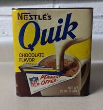 RARE 1973/1974 Nestle Quik Tin With NFL Pennant Offer picture