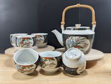 OMC Otagiri Imari Porcelain Teapot and 6 cups. (7 pc total) Made in Japan -... picture