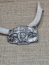 Very Rare Western Hall Of Fame Wyatt Earp Sterling Silver Buckle picture
