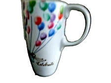 Cypress Home baloons celebrate ceramic coffee/tea/latte mug cup 6