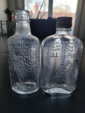 Antique Gordons/H&A Gilley Half Pint Gin Bottle Lot picture