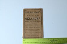 NO MAP - 1907 Oklahoma Rand Mcnally Indexed County and Township Pocket 38 pgs picture