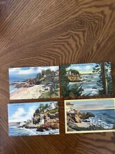Lot Of 4 Laguna Beach CA-California, Coastline, Antique, Vintage Postcards picture