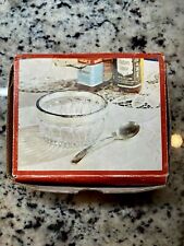 Vintage 1975 Eales 1779  Silverplate & Crystal 2 PC. Sauce Set # 351 picture