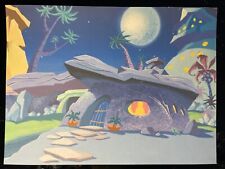 THE Flintstones Animation Cel Background Copy Cartoon Network Hanna-Barbera I16 picture