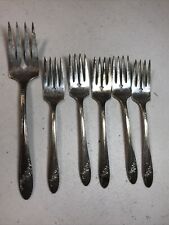 Vintage Oneida Community Tudor Plate Dessert Forks 6 Pieces picture