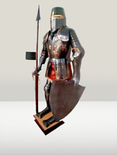 Medieval Knight Brass Wearable Suit Of Armour Crusader Combat Full Body Style picture