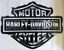 Harley Davidson Silver Bar & Shield Extra Large Trailer Decal Sticker 29