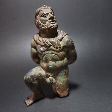 MUSEUM QUALITY MAGNIFICIENT ROMAN BRONZE STATUE OF SEATED HERCULES. picture