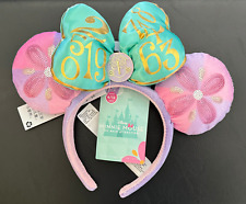 New Minnie Mouse The Main Attraction Ear Headband Disney It's A Small World 4/12 picture