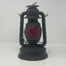 Embury Defiance No. 0 Vintage Kerosene Lantern with Red Globe picture