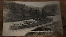 Antique Postcard U.S.S. “New York”, Pacific Fleet Passing Culebra Panama Canal picture