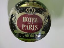 Vintage Imported French Crystal Paperweight, Paris, France picture
