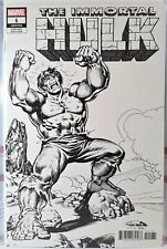 💥🟢 IMMORTAL HULK #1 NM BUSCEMA 1:1000 REMASTERED B&W SKETCH VARIANT incredible picture