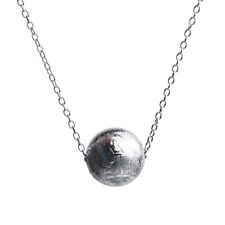Natural Gibeon Iron Meteorite Pendant 8mm BallSphere Moldavite Silver BeadsAAAAA picture