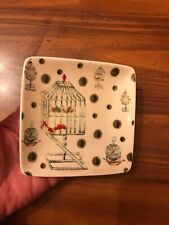 WILLIAMSBURG CREATIVE CO-OP THE GARDEN STORY COLLECTION BIRD HOUSE TRAY / PLATE picture