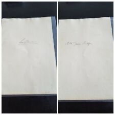 RARE 2 Sided Autograph Arthur J. Balfour, Lord Lee of Fareham GREAT BRITAIN  picture