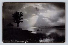 Chautauqua Lake NY- New York, General Greetings, Antique, Vintage c1936 Postcard picture