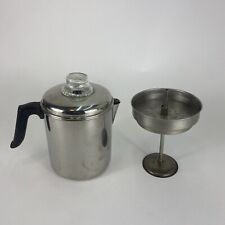 Revere Ware 1801 Stainless Complete Stovetop Percolator Vintage picture