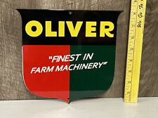 Oliver Metal Sign Agriculture Tractor Diesel Farming Machinery Service Gas Oil picture