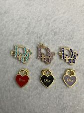 Lot Of 6 Dior Zipper Pull Button Charms picture