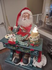 Vintage 1993 Santa Claus Elf With Movement, Music, Light Christmas Holiday  picture
