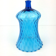 Vintage Cobalt Blue Glass Honeycomb Home Interior Votive Cup picture