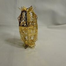 Ornament - REED & BARTON, Filigree Lantern, 24K Gold Plated 3D - NEW picture