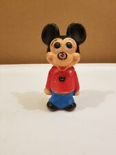Vintage Walt Disney Mickey Mouse Hanna-Barbera Hard Plastic About 5 Inches Tall picture