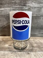 Vintage Pepsi Cola Tumbler Jumbo Large Blue Red Logo Glass Carnival 32 Ounce Wow picture