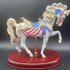 Lenox “Pride of America” Carousel Art Patriotic Theme-American Flag & Eagle-24KG picture