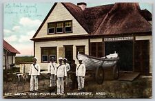 Postcard Life Saving Crew - Plum Island, Newburyport MA 1906 N134 picture