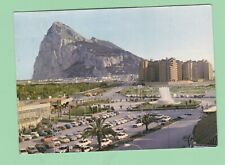 Vintage Postcard Plaza del Generalisimo Gibraltar in Background Spain picture