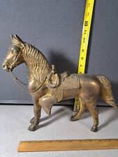 Vintage Large Brass? Horse Statue 9.5in #2774L257 picture