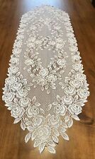 Collectable Heritage Lace 46 Inch Table Runner With Roses Very Elegant picture