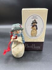 The Birch Hearts Snowman Ornament Figurine Holiday Spirit 81063 Cardinal 2009 picture