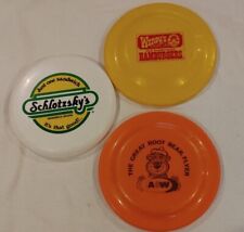 Lot of 3 Vintage Frisbees Discs Fast Food Wendy's Schotzsky's A&W. See Pics picture