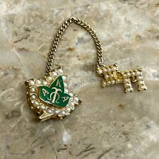 10k Gold Alpha Kappa Alpha Sorority Pin Badge with Seed Pearls Xi Pi Chapter picture